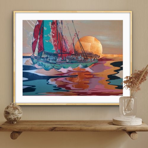 Let’s Conquer the Waves – Endeavour, 1934 - Signed Limited Print